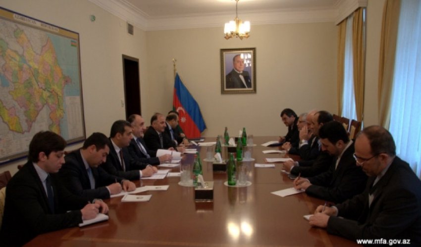 Azeri foreign minister meets visiting Iranian diplomat Azeri foreign minister meets visiting Iranian diplomat