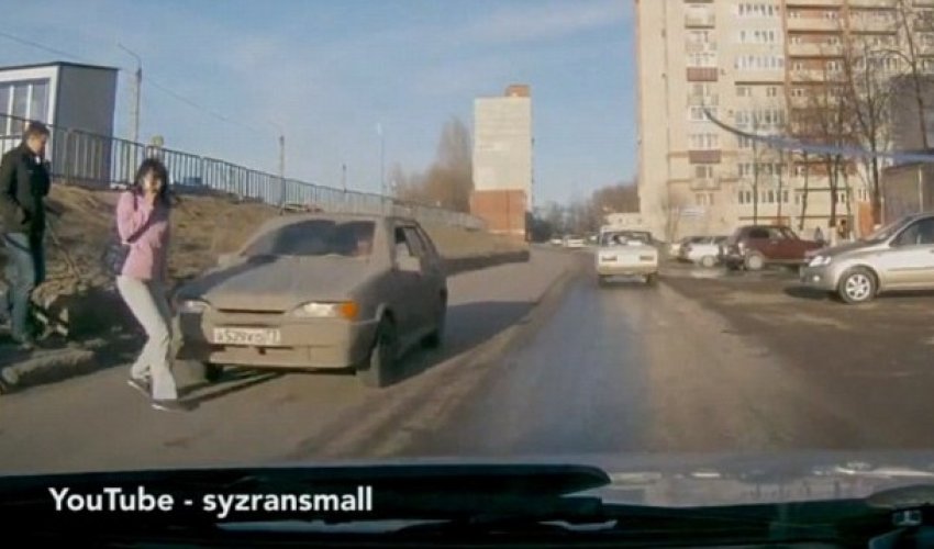 WARNING: Woman gets hit by car - PHOTO+VIDEO WARNING: Woman gets hit by car - PHOTO+VIDEO