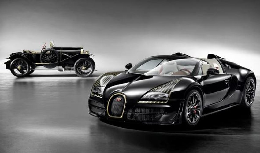 Bugatti rolls out the gold-trimmed 'Black Bess' Veyron - PHOTO