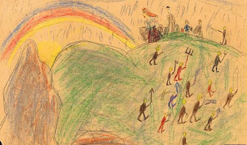 'Haunting' art by Jewish children in WW2 concentration camp - PHOTO