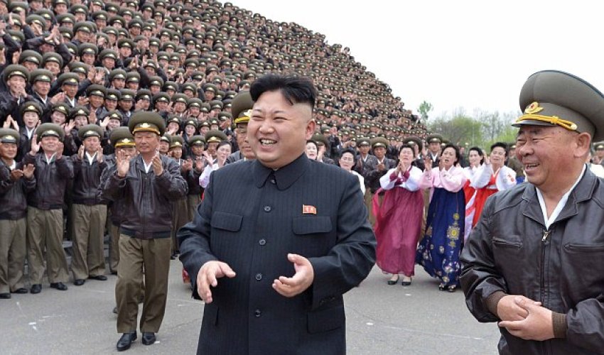 North Korean dictator is mobbed by troop of screaming female soldiers - PHOTO North Korean dictator is mobbed by troop of screaming female soldiers - PHOTO