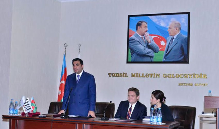 BP şirkətinin rəsmisi Bakı Ali Neft Məktəbində oldu - FOTO