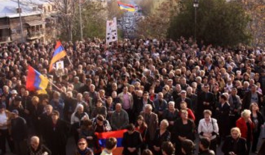 Очередной митинг армянской оппозиции - ВИДЕО