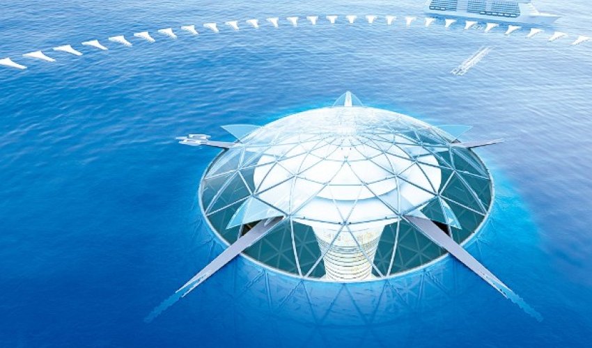Japan's Ocean Spiral proposed as giant underwater city Japan's Ocean Spiral proposed as giant underwater city
