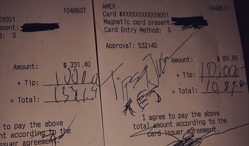 Mystery customer leaves $11,000 in 'Tips for Jesus'