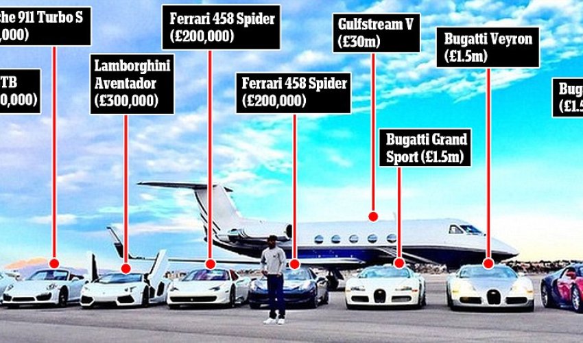 Floyd Mayweather's £35m super fleet