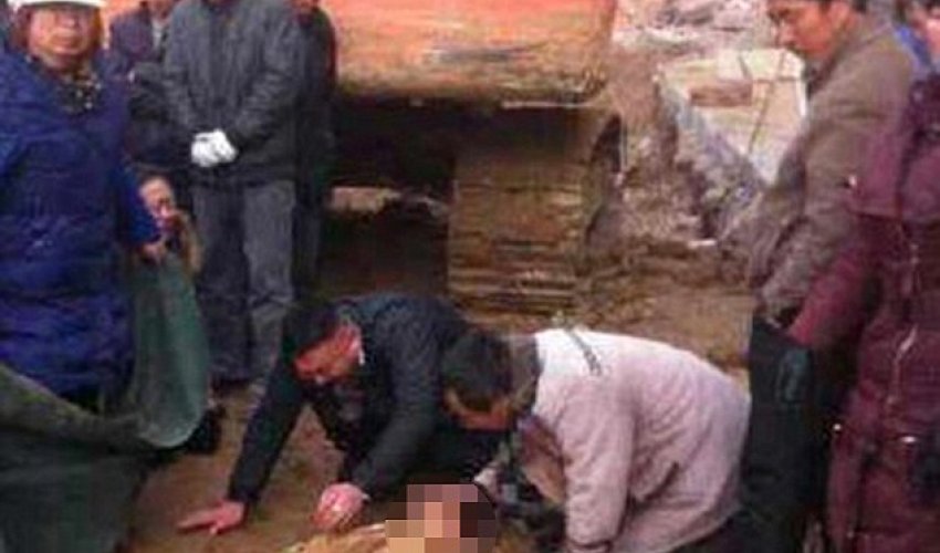 Horrifying moment wife was crushed to death