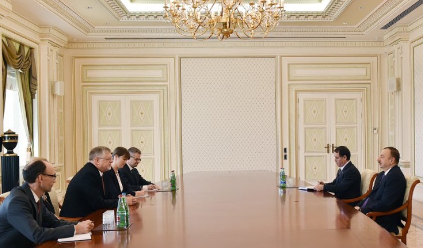 İlham Əliyev Herbert Salberi qəbul etdi