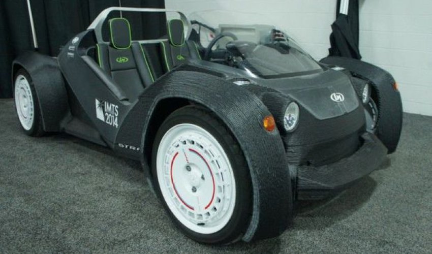 3D printerdə çap olunmuş avtomobil 3D printerdə çap olunmuş avtomobil