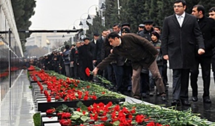 Minute of silence in Azerbaijan to honor victims of Black January Minute of silence in Azerbaijan to honor victims of Black January