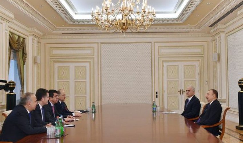 İlham Əliyev türkiyəli naziri qəbul etdi