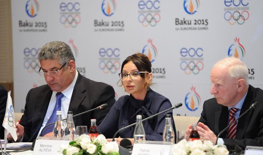 First Lady Aliyeva welcomes EOC members in Azerbaijan