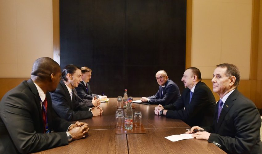 İlham Əliyev ABŞ Dövlət Departamentinin nümayəndə heyətini qəbul etdi