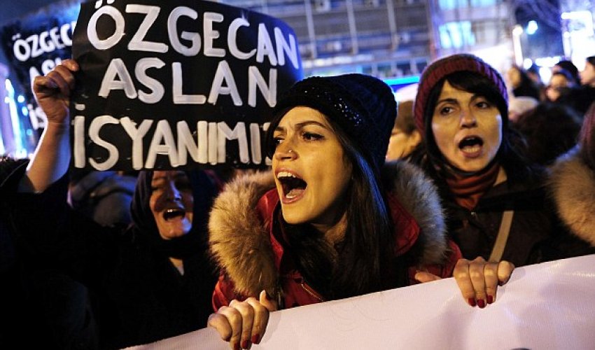 Thousands protest in Turkey after woman's burned body is found in woodland