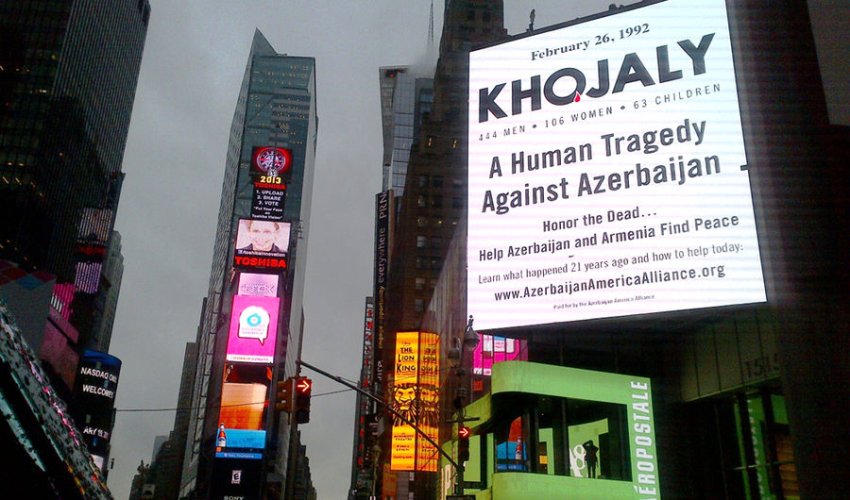 Azerbaijani-American Alliance launches Khojaly campaign