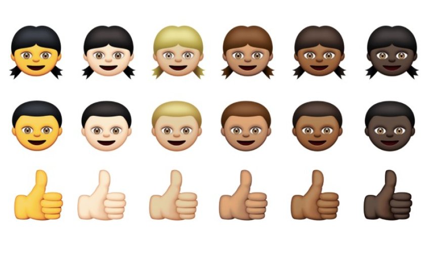Apple's new diverse emoji characters