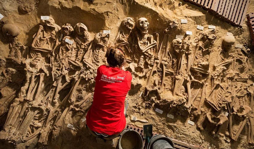 The mass grave underneath a supermarket