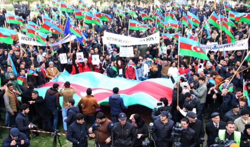 Rally of opposition in Baku