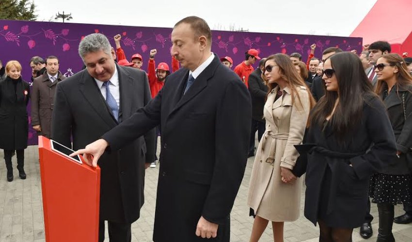 President Aliyev, First Lady Aliyeva buy first Baku 2015 tickets