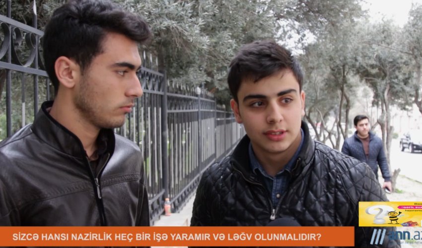 Qəfil sual: Hansı nazirlik ləğv olunmalıdır? - ANN.TV Qəfil sual: Hansı nazirlik ləğv olunmalıdır? - ANN.TV