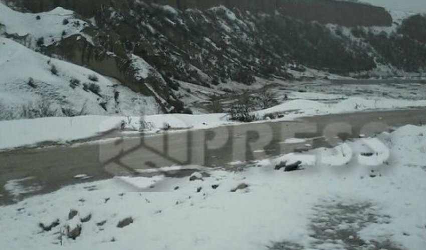 Azərbaycana qar yağdı - Fotolar