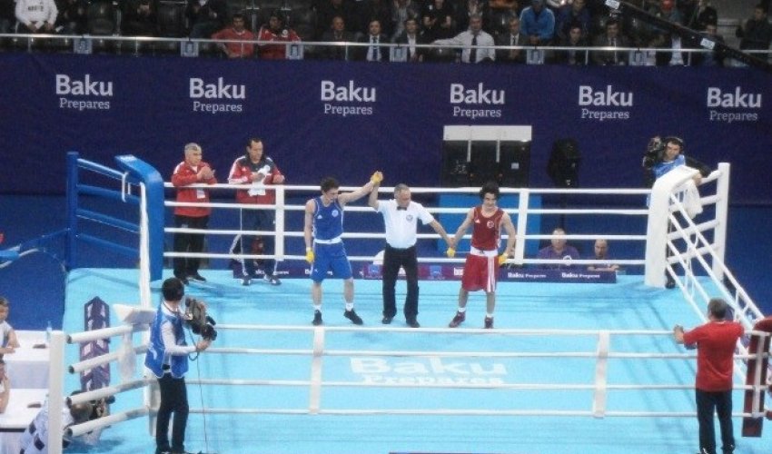 Azerbaijan dominate opening day of Baku 2015 boxing test event