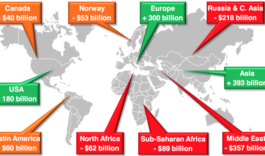 Cheap Oil's Winners and Losers in One Giant Map
