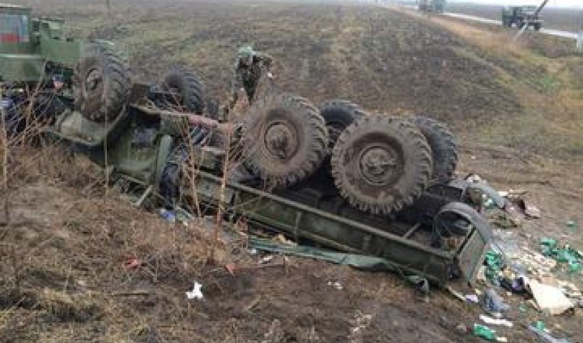 Truck with Armenian soldiers roll into ravine: 1 dead, 7 injured Truck with Armenian soldiers roll into ravine: 1 dead, 7 injured
