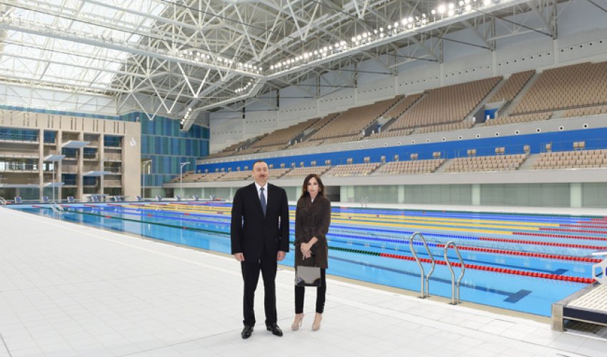 President Aliyev attends opening of Aquatic Palace in Baku