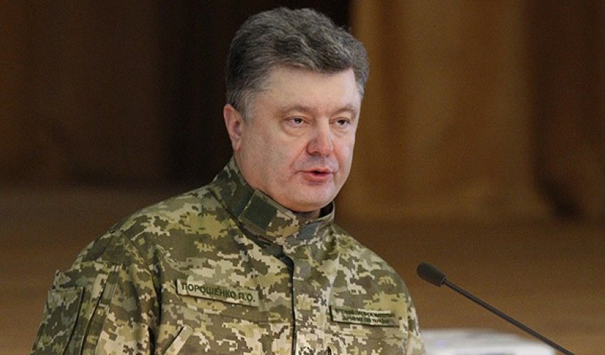 Poroşenkodan Krım və Donbas şərti