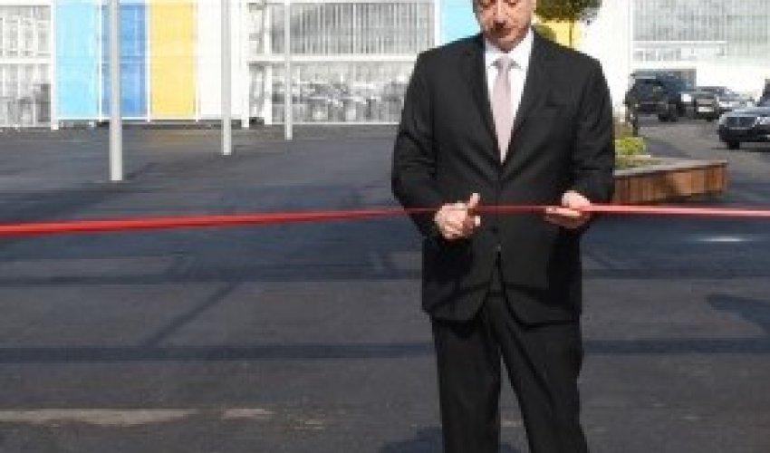 Prezident Avropa Oyunları üçün avtobus deposu və təlim mərkəzinin açılışında iştirak etdi