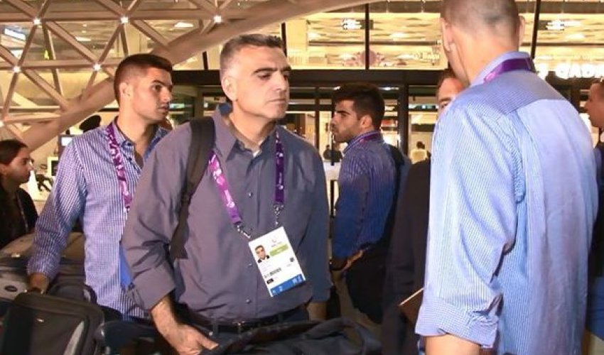 Armenian athletes arrive in Baku for European Games