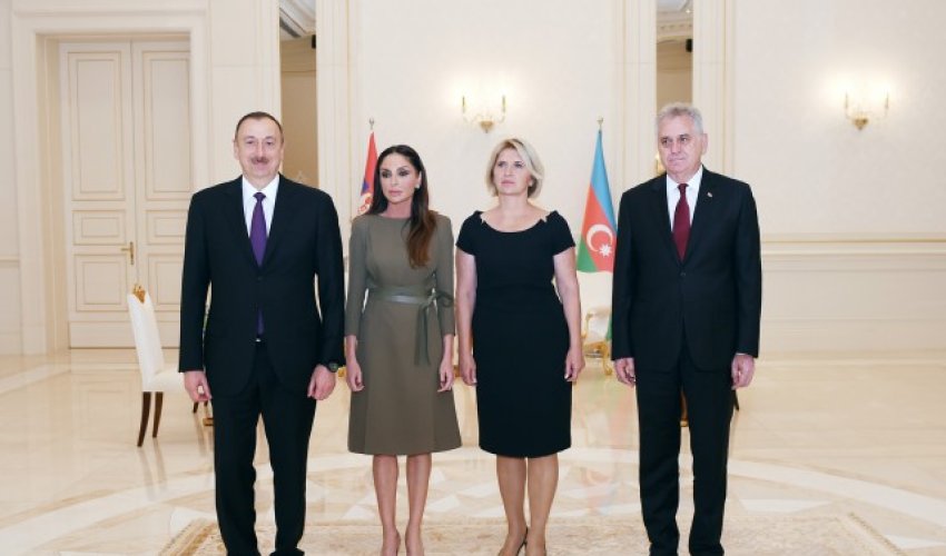 Mehriban Əliyevaya Serbiyanın yüksək dövlət mükafatı təqdim edildi - Fotolar