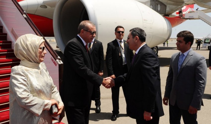 Ərdoğanın Azərbaycana səfəri başladı