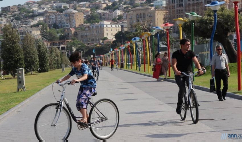 Obyektivdə: Bulvarda velosiped sürərkən ehtiyyatlı olun