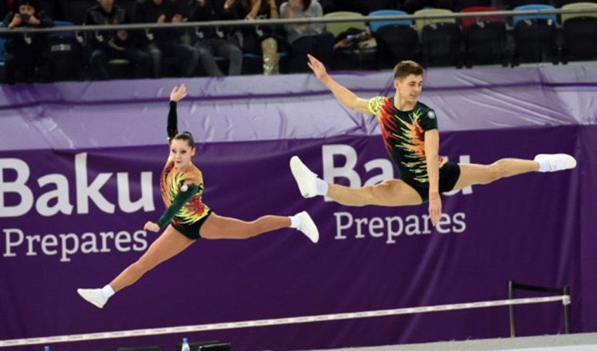 Romania face intense challenge in Aerobic Gymnastics