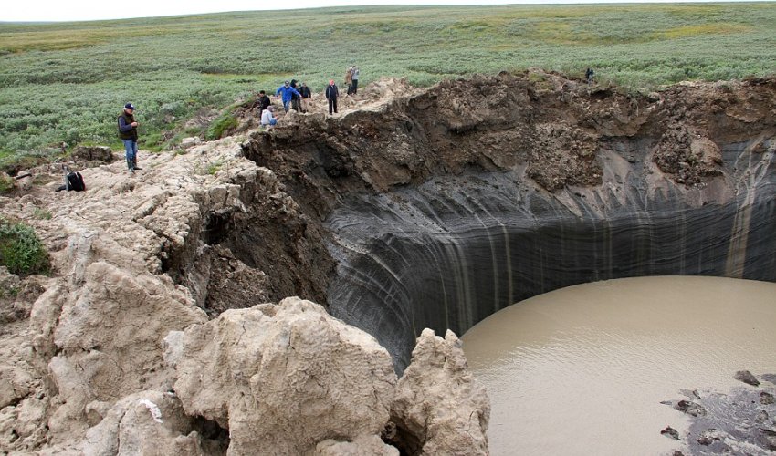 Mystery of Siberia's 200ft-deep craters solved Mystery of Siberia's 200ft-deep craters solved