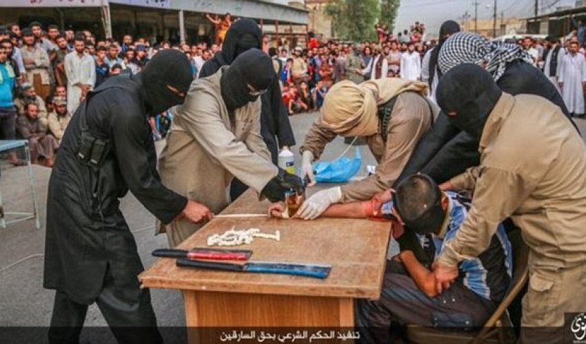 ISIS thugs chop off suspected robber's hand