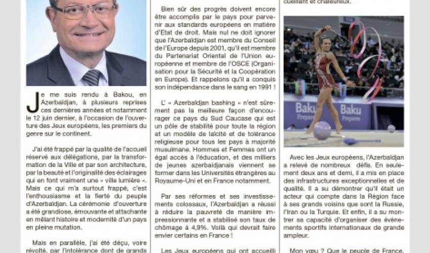 Altkirch mayor criticizes anti-Azerbaijan campaign