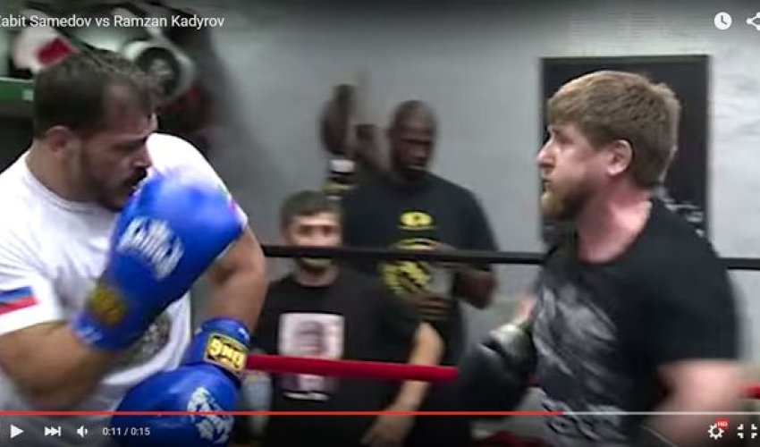 Zabit Səmədov Ramzan Kadırovla döyüşdü – VİDEO