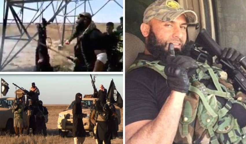 ISIS fighter is BURNED ALIVE before having flesh sliced off