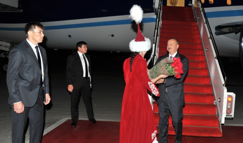 İlham Əliyev Qazaxıstana işgüzar səfərə gedib