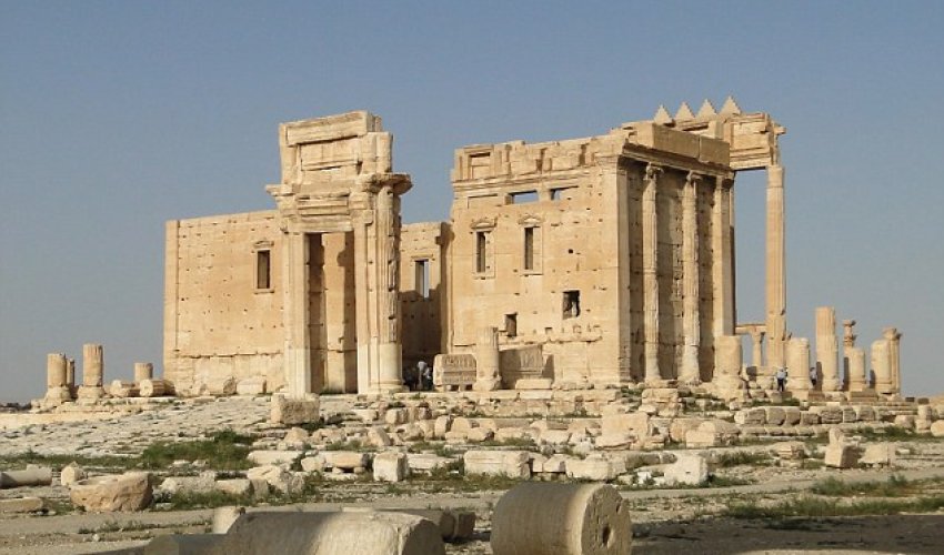 ISIS show off their destruction of 2,000-year-old temple at Palmyra