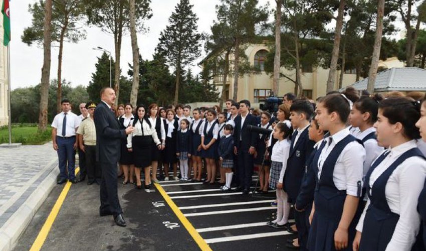 Prezident: Bakıda təmirsiz məktəb qalmayacaq