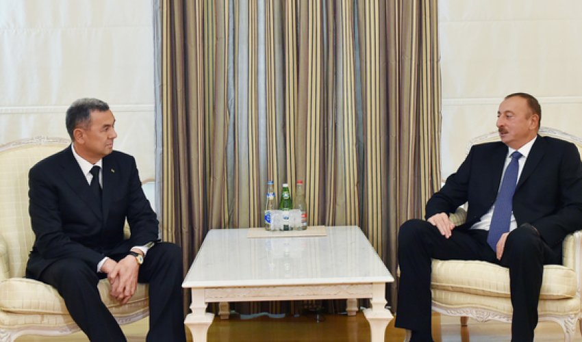 President Aliyev receives Turkmenistan's deputy premier President Aliyev receives Turkmenistan's deputy premier