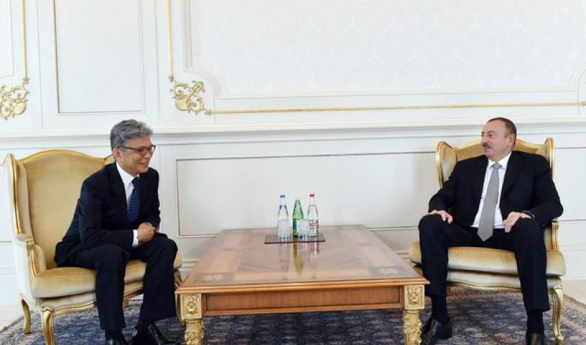 İlham Əliyev Koreya səfiri ilə görüşdü