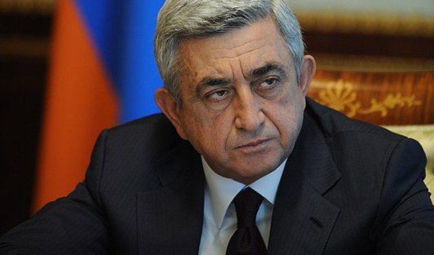 Sarkisyan Azərbaycanı müharibə ilə hədələdi Sarkisyan Azərbaycanı müharibə ilə hədələdi