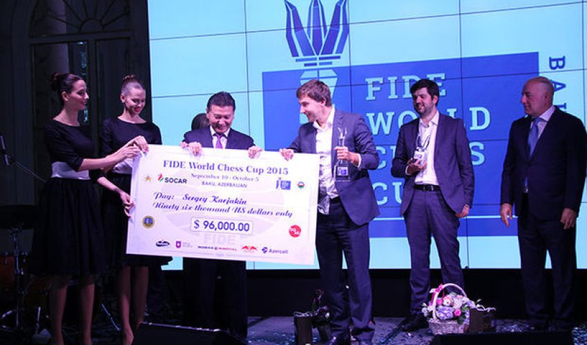 Bakıda qalib gələn idmançıya 96 min dollar verildi - FOTO