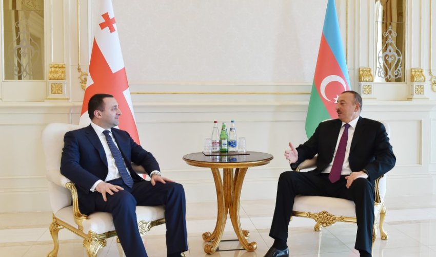President Aliyev receives Georgia prime minister