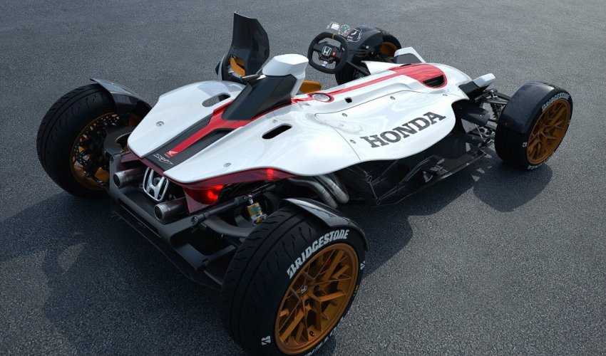 Honda's new motorcycle-race car hybrid